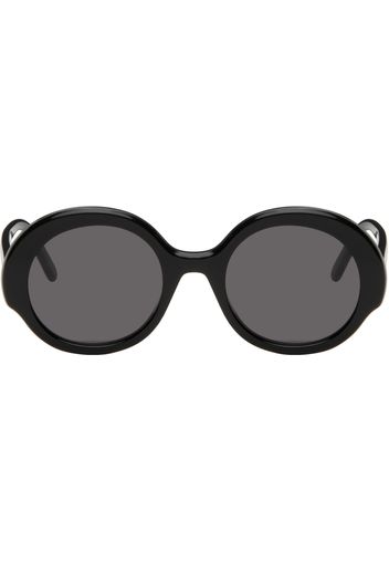 LOEWE Black Round Slim Sunglasses