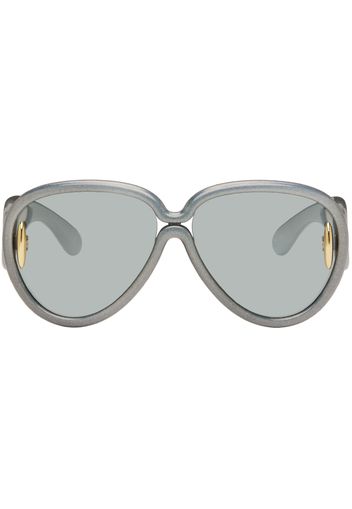 LOEWE Blue Pilot Mask Sunglasses