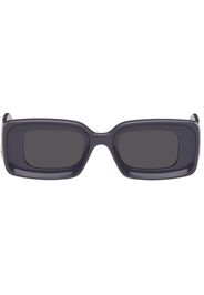 Loewe Purple Rectangular Sunglasses