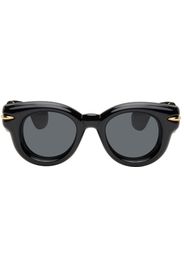 LOEWE Black Inflated Round Sunglasses