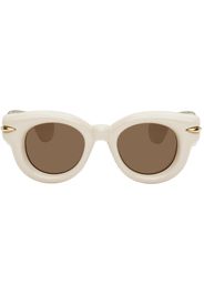 LOEWE Off-White Inflated Round Sunglasses