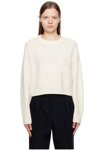 Loulou Studio Off-White Bruzzi Sweater