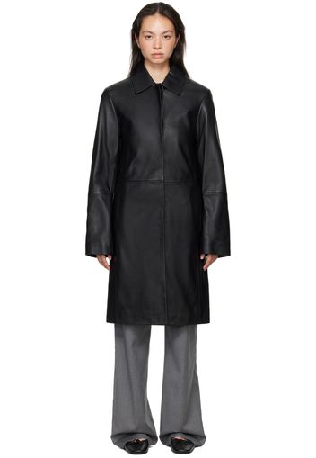 Loulou Studio Black Gilo Leather Coat