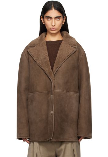 Loulou Studio Brown Cirebo Shearling Jacket