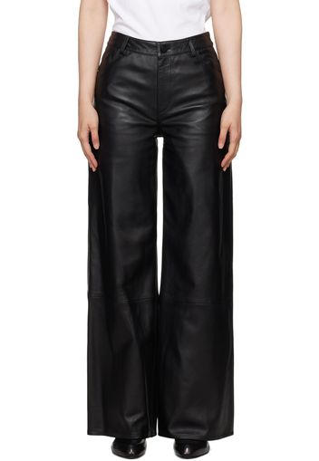 Loulou Studio Black Figari Leather Pants