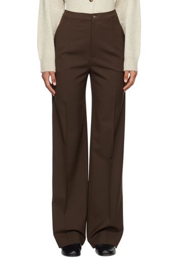 Loulou Studio Brown Vys Trousers