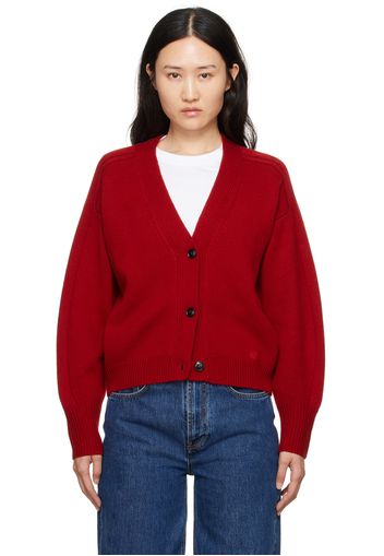 Loulou Studio Burgundy Zanzibar Cardigan