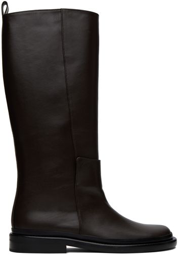 LOW CLASSIC Brown Pull-Loop Boots