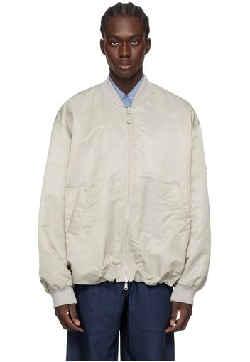 LOW CLASSIC Khaki Padded Reversible Bomber Jacket