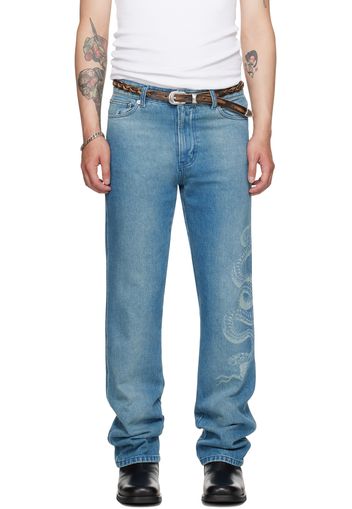 LU'U DAN Blue CLOT Edition Straight Leg Jeans