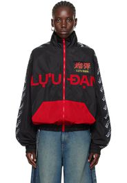 LU'U DAN Black & Red Shell Jacket