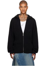 LU'U DAN Black Slacker Rib Sweater