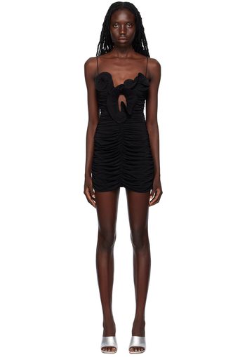 Magda Butrym Black Ruched Minidress