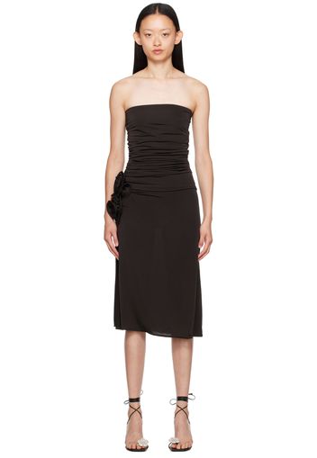 Magda Butrym Black Strapless Dress