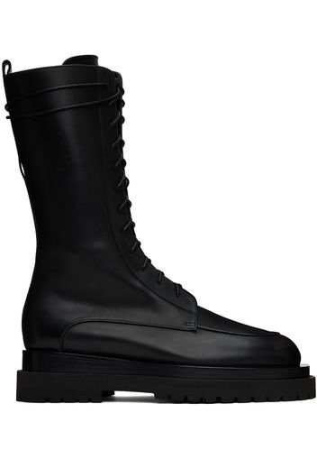 Magda Butrym Black Lace-Up Boots