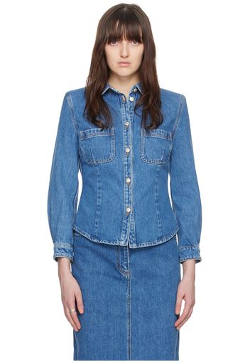 Magda Butrym Blue Classic Denim Shirt