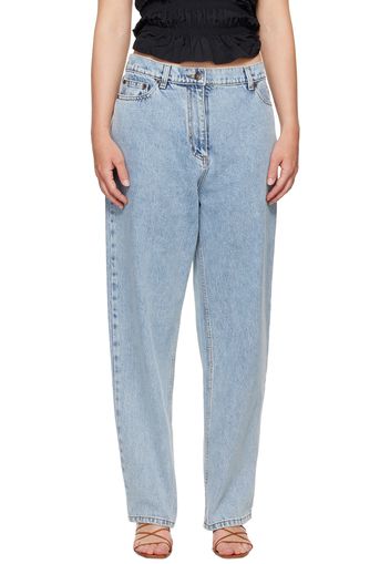 Magda Butrym Blue Loose Leg Jeans