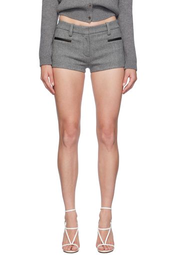 Magda Butrym Gray Welt Pocket Shorts