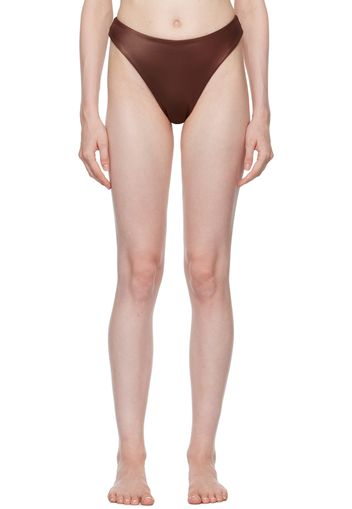 Magda Butrym Brown High Leg Bikini Bottom