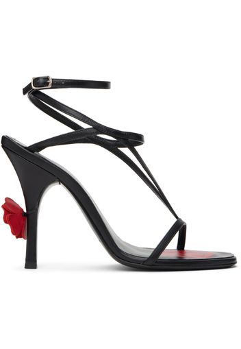 Magda Butrym Black Strappy Heeled Sandals