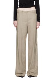 Magda Butrym Taupe Two-Pocket Trousers