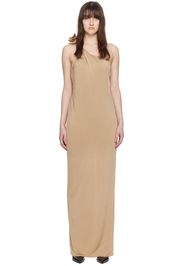 Magda Butrym Beige Single-Shoulder Maxi Dress