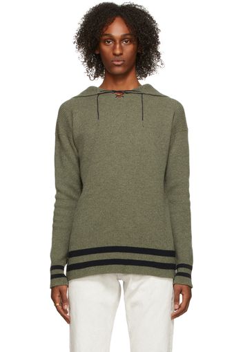 Maison Margiela Green & Navy Pullover Sweater