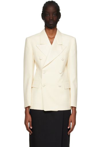 Maison Margiela Off-White Double-Breasted Blazer