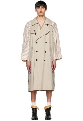 Maison Margiela Beige Layered Trench Coat