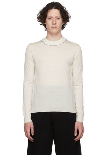 Maison Margiela White Wool Sweater