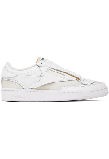 Maison Margiela White & Yellow Reebok Classics Edition Memory Of Sneakers