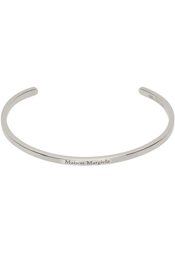 Maison Margiela Silver Logo Cuff Bracelet