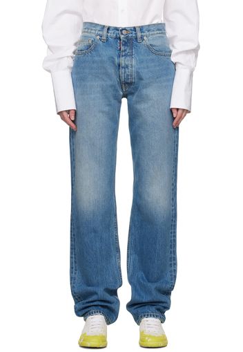 Maison Margiela Blue Straight-Leg Jeans