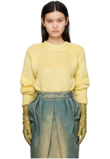 Maison Margiela Yellow Brushed Sweater