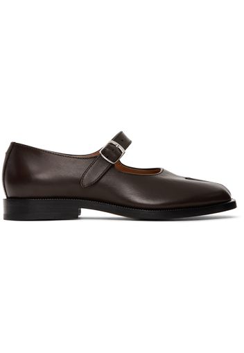 Maison Margiela Brown Tabi Mary-Jane Loafers