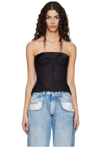 Maison Margiela Black Semi-Sheer Camisole