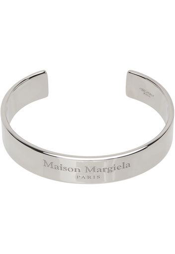 Maison Margiela Silver Engraved Cuff Bracelet