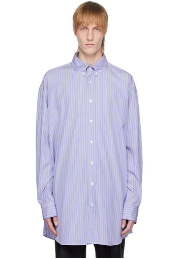 Maison Margiela Blue Striped Shirt