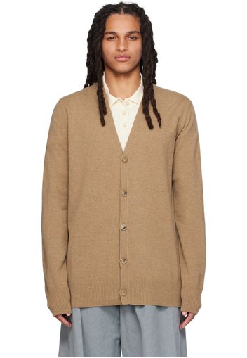 Maison Margiela Beige Y-Neck Cardigan