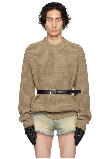 Maison Margiela Taupe Donegal Sweater