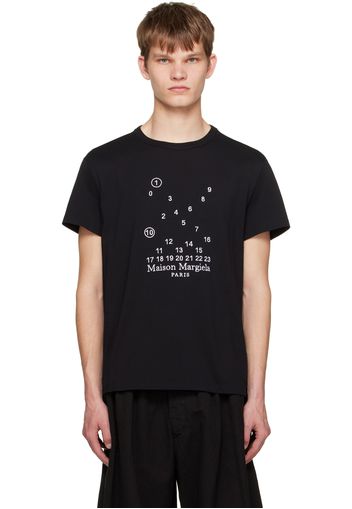 Maison Margiela Black Embroidered T-Shirt