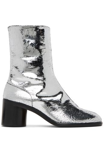 Maison Margiela Silver Broken Mirror Tabi Boots