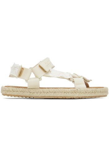 Maison Margiela Off-White Patchwork Hiking Sandals