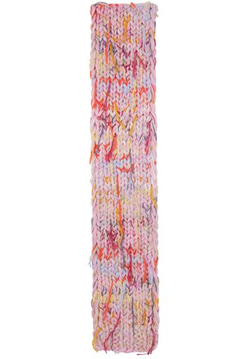 Maison Margiela Pink Four Stitches Scarf