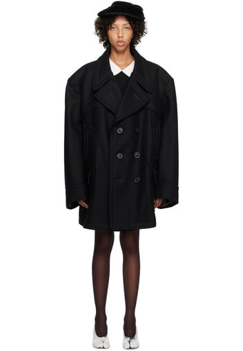 Maison Margiela Black Oversized Coat