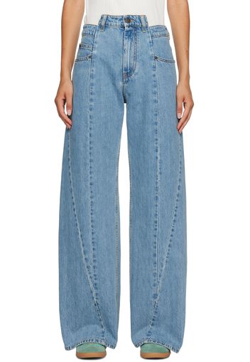 Maison Margiela Blue Paneled Jeans