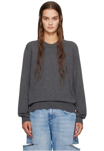 Maison Margiela Gray Crewneck Sweater