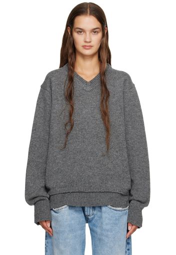 Maison Margiela Gray Layered Sweater