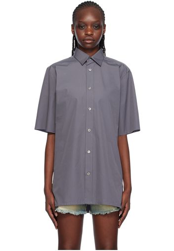 Maison Margiela Gray Raw Edge Shirt