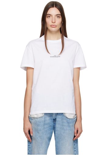 Maison Margiela White Embroidered T-Shirt